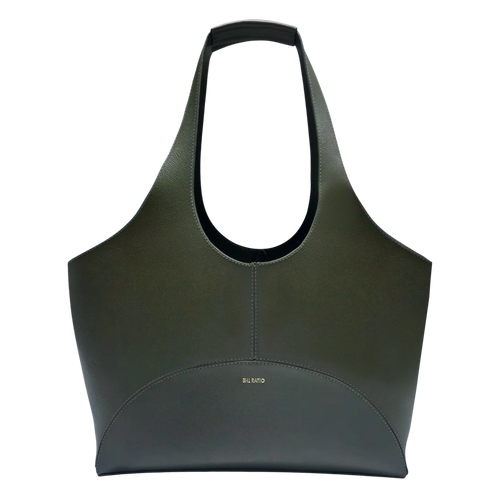 Pebble Leather / Olive Green