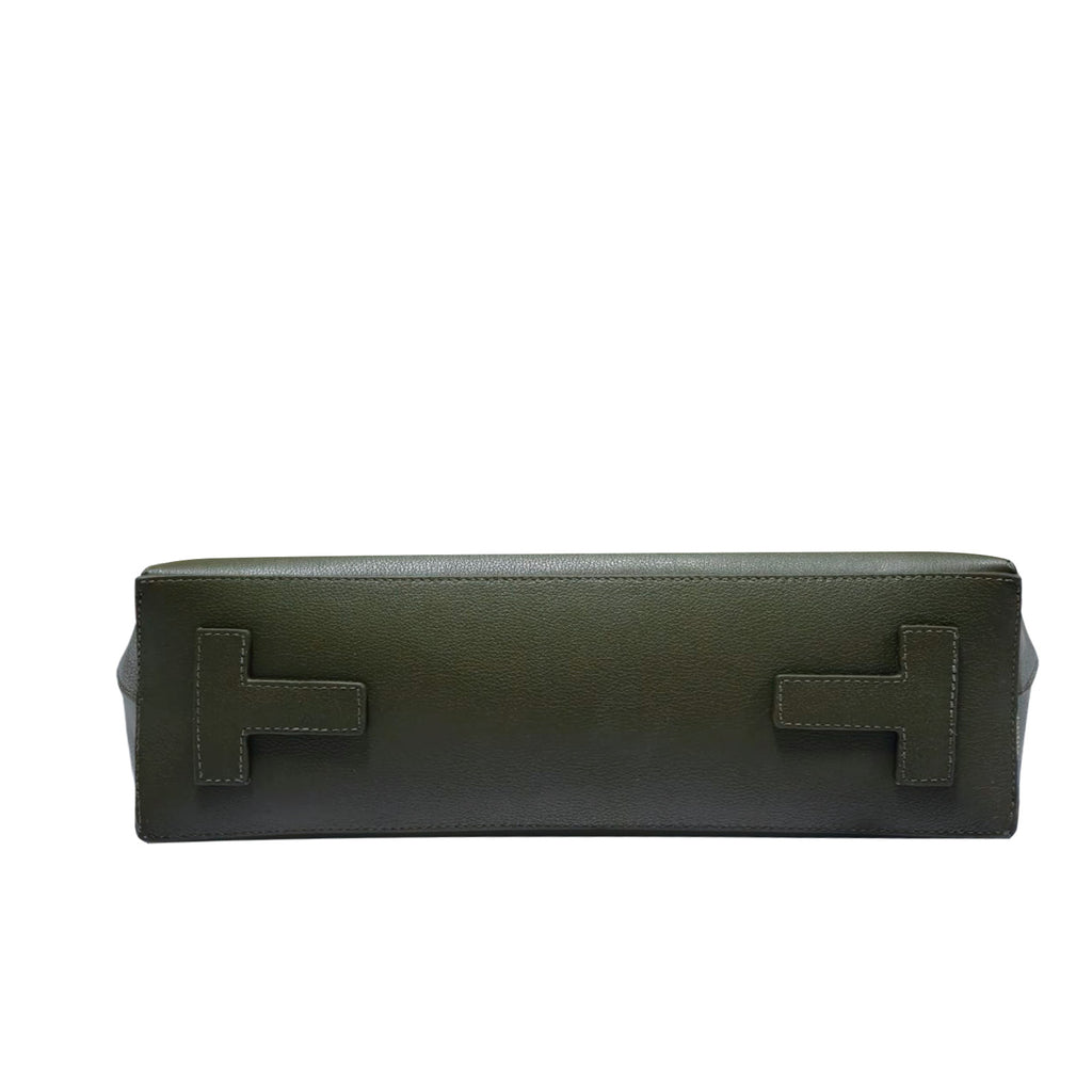Pebble Leather Olive Green - ABUNDANCE